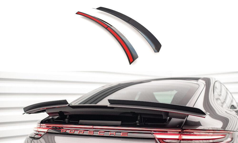 Heckspoiler Lippe passend für Porsche Panamera GTS / Panamera E-Hybrid / Panamera Turbo S E-Hybrid 971 schwarz Hochglanz