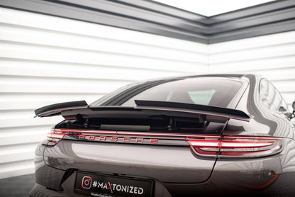 Heckspoiler Lippe passend für Porsche Panamera GTS / Panamera E-Hybrid / Panamera Turbo S E-Hybrid 971 schwarz Hochglanz