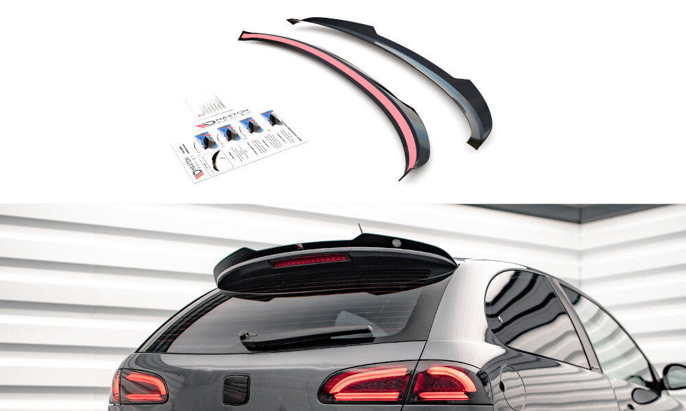 Heckspoiler Lippe passend für Seat Ibiza CUPRA Mk3 schwarz Hochglanz