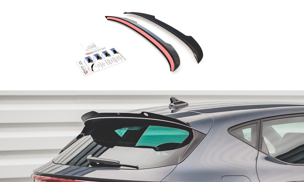 Heckspoiler Lippe passend für Seat Leon FR Mk4 / CUPRA Leon Hatchback schwarz Hochglanz