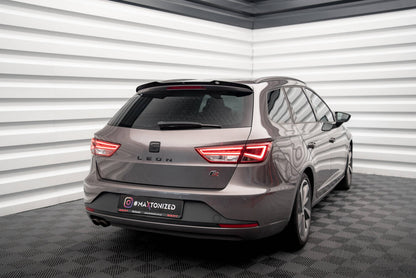Heckspoiler Lippe passend für Seat Leon FR Sportstourer Mk3 schwarz Hochglanz