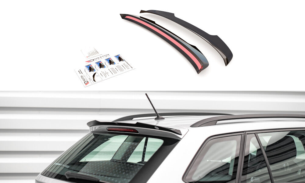 Heckspoiler Lippe passend für Skoda Fabia Combi Mk3 schwarz Hochglanz