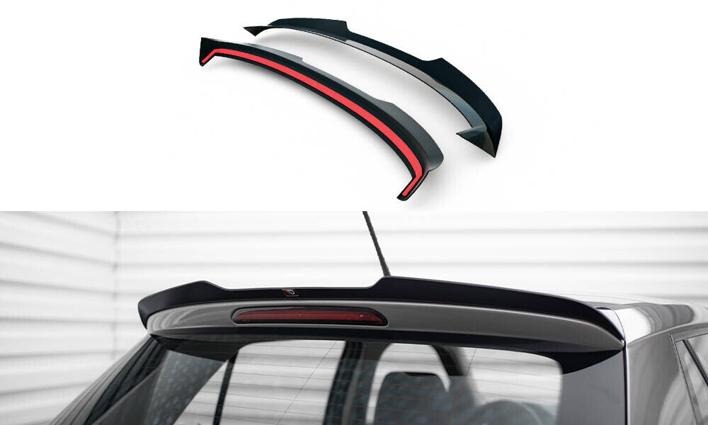 Heckspoiler Lippe passend für Skoda Fabia Hatchback Mk3 schwarz Hochglanz