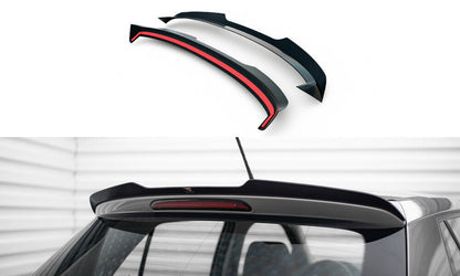 Heckspoiler Lippe passend für Skoda Fabia Hatchback Mk3 schwarz Hochglanz
