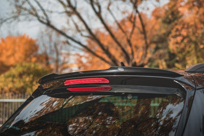 Heckspoiler Lippe passend für Skoda Karoq Sportline schwarz Hochglanz