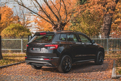 Heckspoiler Lippe passend für Skoda Karoq Sportline schwarz Hochglanz