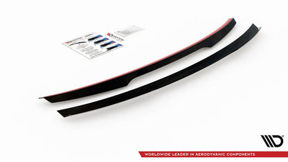 Heckspoiler Lippe passend für Skoda Octavia Liftback Mk3 FL schwarz Hochglanz