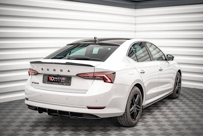 Heckspoiler Lippe passend für Skoda Octavia Liftback Mk4 schwarz Hochglanz