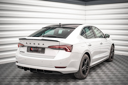 Heckspoiler Lippe passend für Skoda Octavia Liftback Mk4 schwarz Hochglanz