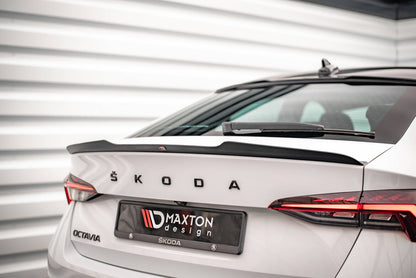 Heckspoiler Lippe passend für Skoda Octavia Liftback Mk4 schwarz Hochglanz