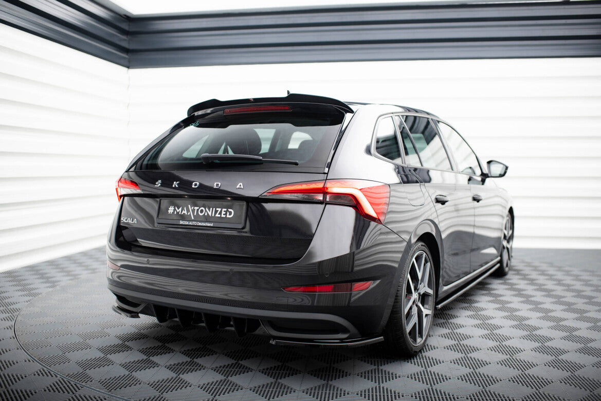 Heckspoiler Lippe passend für Skoda Scala schwarz Hochglanz