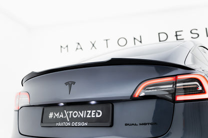 Heckspoiler Lippe passend für Tesla Model 3 schwarz Hochglanz