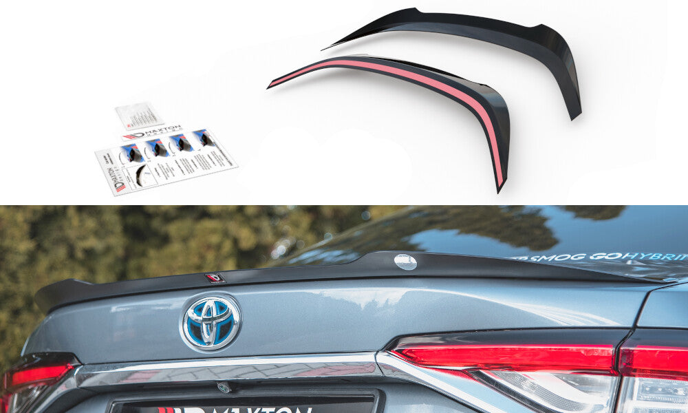 Heckspoiler Lippe passend für Toyota Corolla XII Limousine schwarz Hochglanz