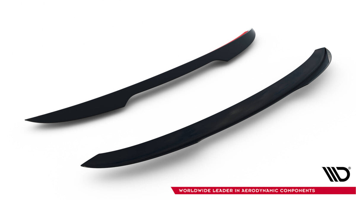 Heckspoiler Lippe passend für Toyota IQ schwarz Hochglanz