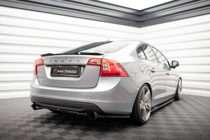 Heckspoiler Lippe passend für Volvo S60 R-Design Mk2 schwarz Hochglanz