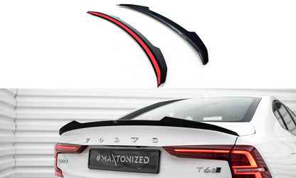 Heckspoiler Lippe passend für Volvo S60 R-Design Mk3 schwarz Hochglanz