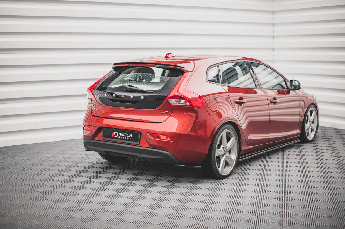 Heckspoiler Lippe passend für Volvo V40 schwarz Hochglanz