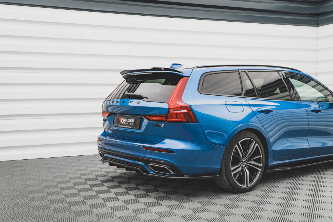 Heckspoiler Lippe passend für Volvo V60 R-Design Mk2 schwarz Hochglanz