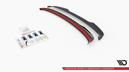 Heckspoiler Lippe passend für Volvo V60 R-Design Mk2 schwarz Hochglanz