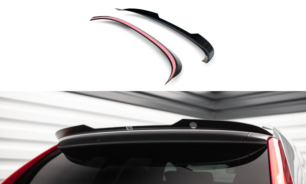 Heckspoiler Lippe passend für Volvo XC60 Mk1 FL schwarz Hochglanz