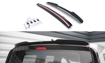Heckspoiler Lippe passend für VW Caddy Mk5 schwarz Hochglanz