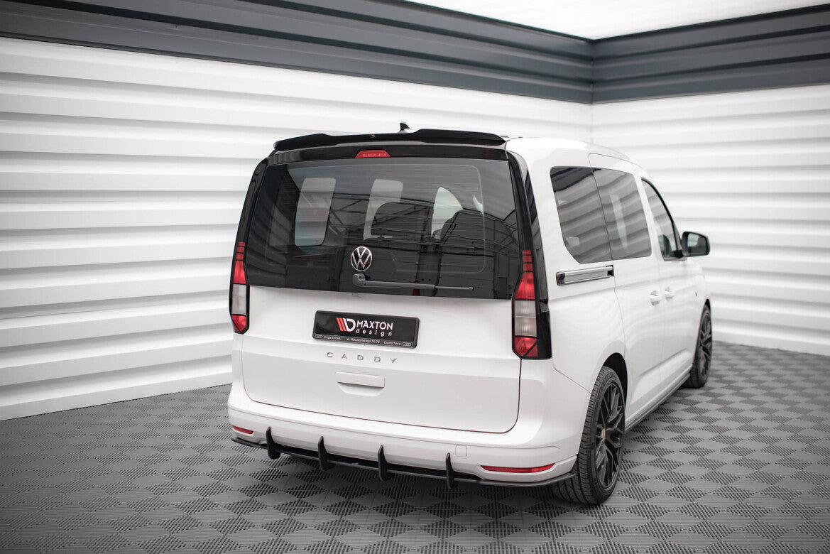 Heckspoiler Lippe passend für VW Caddy Mk5 schwarz Hochglanz