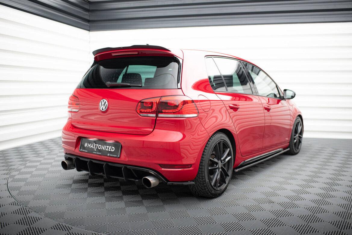 Heckspoiler Lippe passend für VW Golf 6 GTI / R schwarz Hochglanz