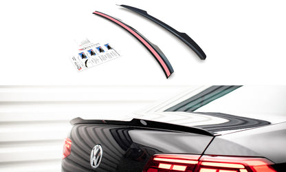 Heckspoiler Lippe passend für VW Passat Limousine B8 FL schwarz Hochglanz