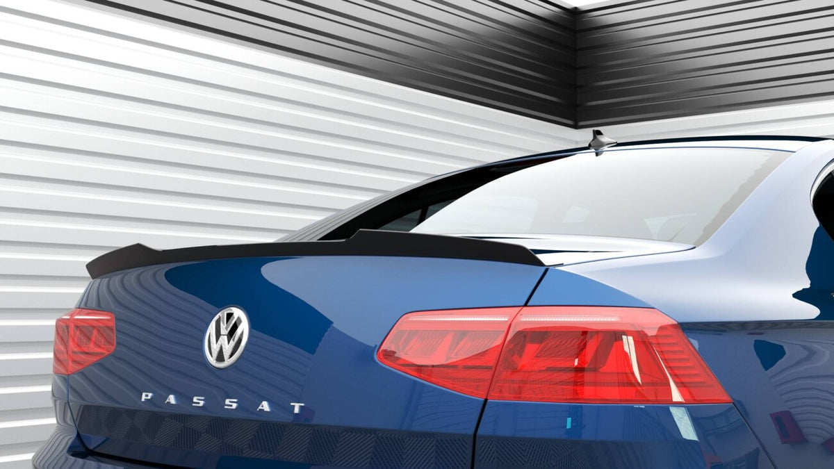 Heckspoiler Lippe passend für VW Passat Limousine R-Line Mk8 schwarz Hochglanz