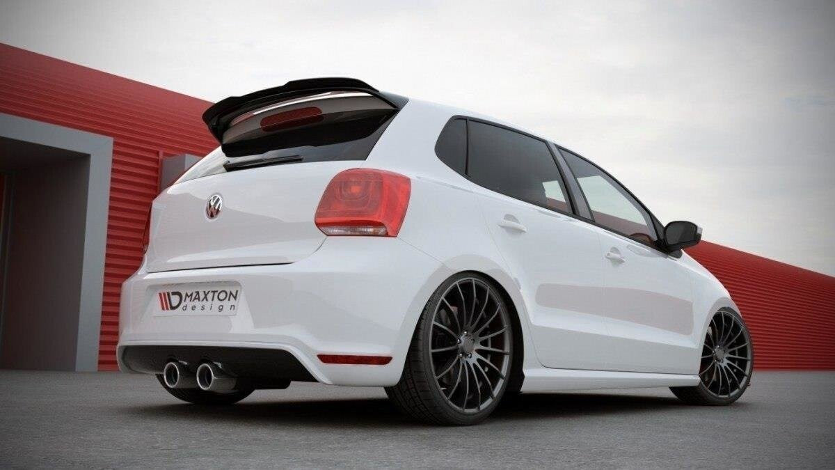 Heckspoiler Lippe passend für VW Polo Mk5 (R WRC Look) schwarz Hochglanz