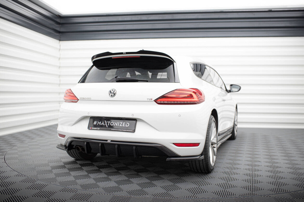 Heckspoiler Lippe passend für VW Scirocco Mk3 FL schwarz Hochglanz