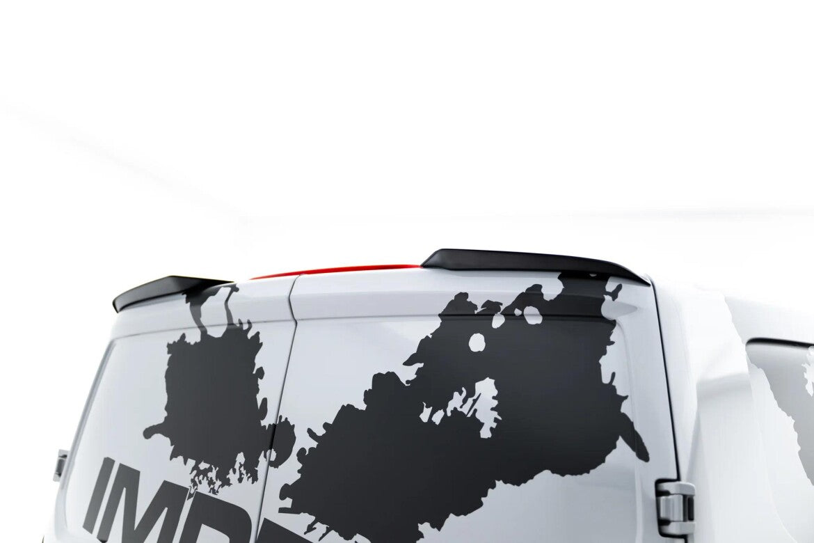 Heckspoiler Lippe passend für VW Transporter T7 / Ford Transit Custom Mk2 schwarz Hochglanz