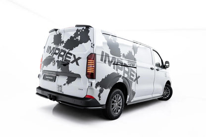 Heckspoiler Lippe passend für VW Transporter T7 / Ford Transit Custom Mk2 schwarz Hochglanz