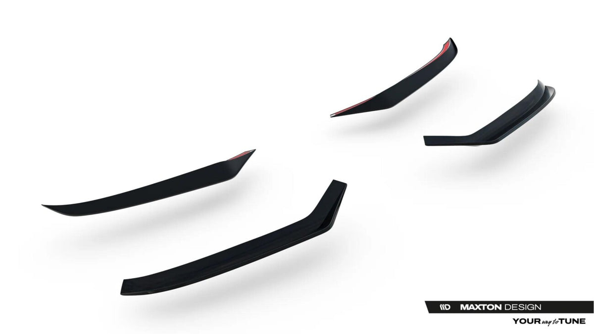 Heckspoiler Lippe passend für VW Transporter T7 / Ford Transit Custom Mk2 schwarz Hochglanz