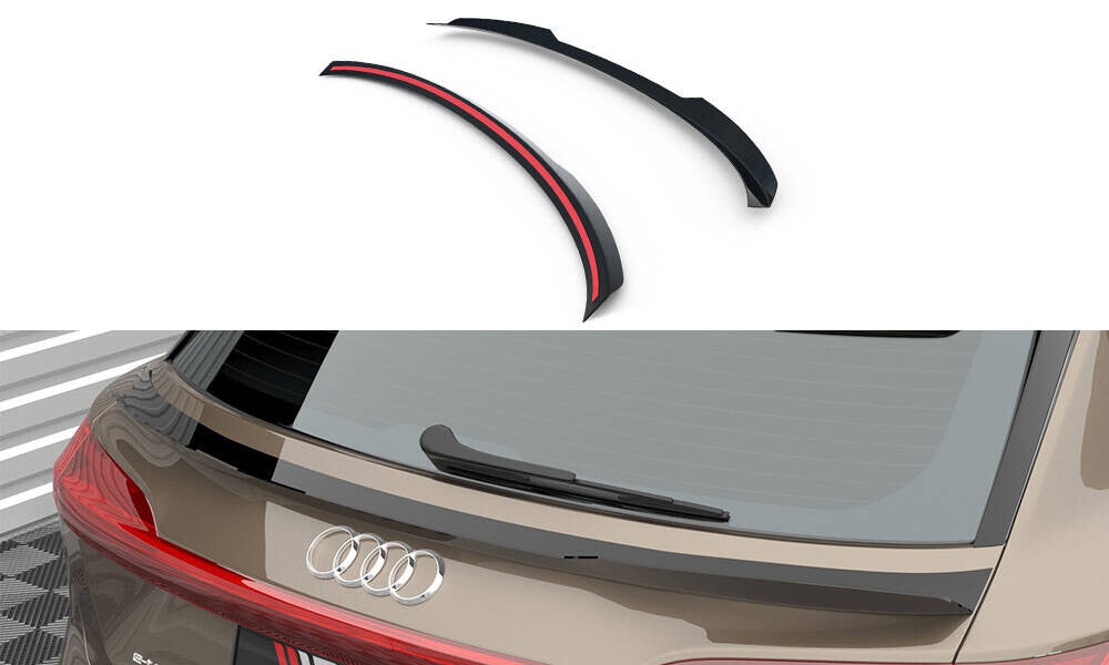 Heckspoiler Lippe unten passend für Audi e-tron schwarz Hochglanz