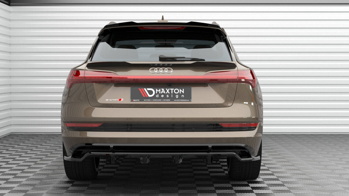 Heckspoiler Lippe unten passend für Audi e-tron schwarz Hochglanz