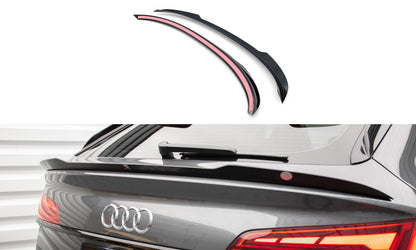 Heckspoiler Lippe unten passend für Audi SQ5 / Q5 S-Line Sportback Mk2 FL schwarz Hochglanz
