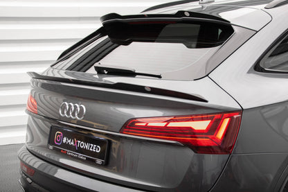 Heckspoiler Lippe unten passend für Audi SQ5 / Q5 S-Line Sportback Mk2 FL schwarz Hochglanz