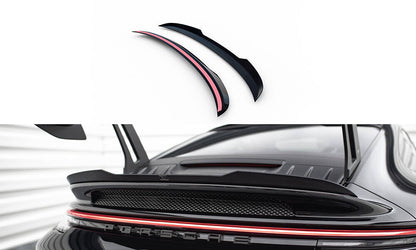 Heckspoiler Lippe unten passend für Porsche 911 992 GT3 schwarz Hochglanz