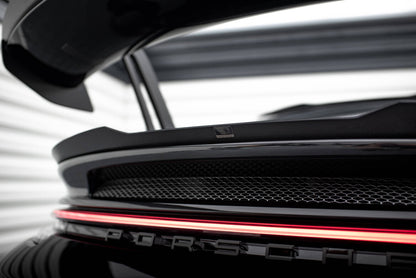 Heckspoiler Lippe unten passend für Porsche 911 992 GT3 schwarz Hochglanz