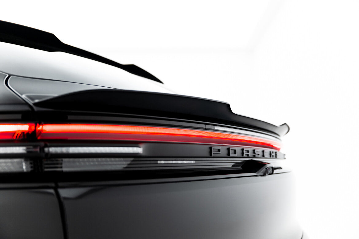 Heckspoiler Lippe unten passend für Porsche Macan EV Mk1 schwarz Hochglanz