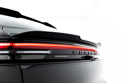 Heckspoiler Lippe unten passend für Porsche Macan EV Mk1 schwarz Hochglanz