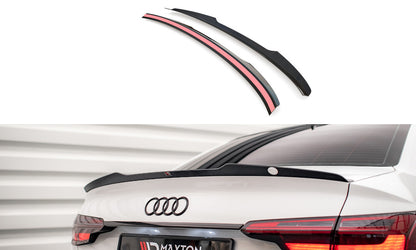 Heckspoiler Lippe V.1 passend für Audi S4 / A4 Standard / S-Line / Competition Limousine B9 / B9 FL schwarz Hochglanz
