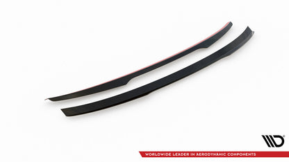 Heckspoiler Lippe V.1 passend für Audi S4 / A4 Standard / S-Line / Competition Limousine B9 / B9 FL schwarz Hochglanz