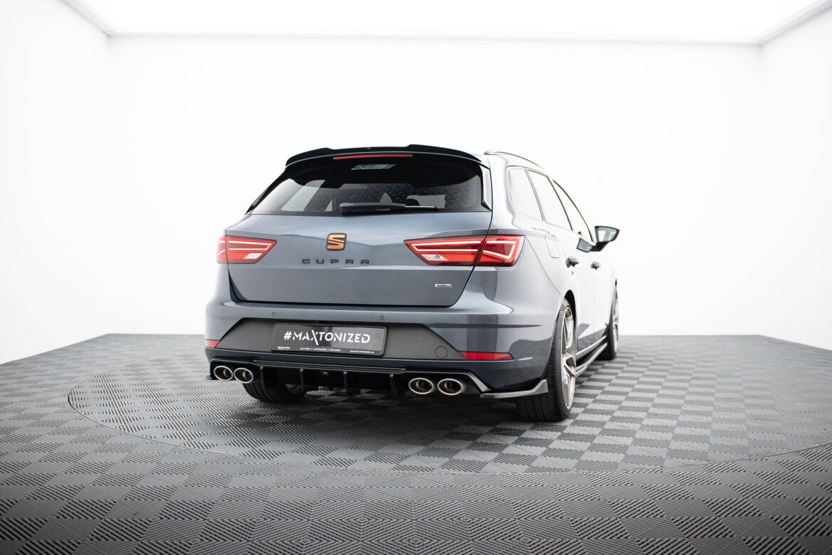 Heckspoiler Lippe V.1 passend für Seat Leon CUPRA ST Mk3 / Mk3 FL schwarz Hochglanz