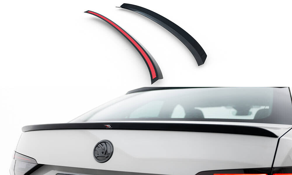 Heckspoiler Lippe V.1 passend für Skoda Superb Liftback Mk3 / Mk3 FL schwarz Hochglanz