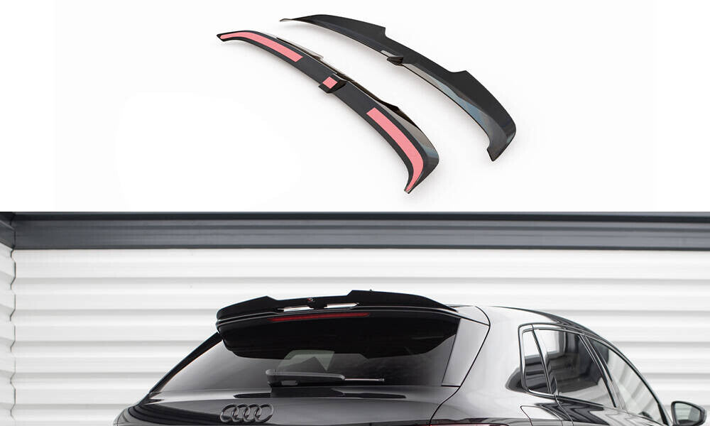 Heckspoiler Lippe V.2 passend für Audi RS3 / S3 / A3 S-Line Sportback 8Y / 8Y FL schwarz Hochglanz
