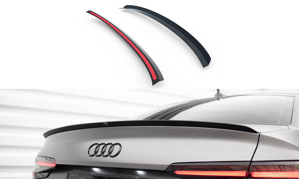 Heckspoiler Lippe V.2 passend für Audi S4 / A4 Standard / S-Line / Competition Limousine B9 / B9 FL schwarz Hochglanz