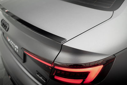 Heckspoiler Lippe V.2 passend für Audi S4 / A4 Standard / S-Line / Competition Limousine B9 / B9 FL schwarz Hochglanz