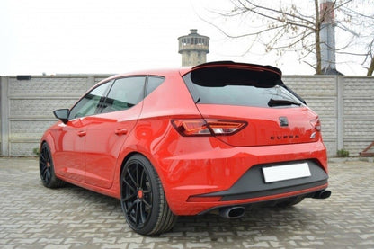 Heckspoiler Lippe V.2 passend für Seat Leon CUPRA Hatchback Mk3 schwarz Hochglanz